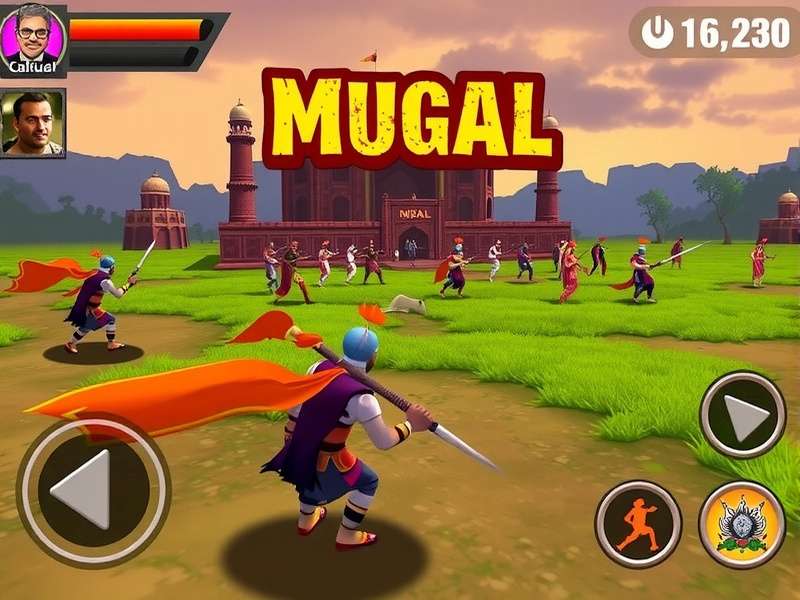 Mighty Mughal Battle Scene